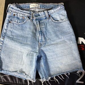 Distressed Denim Shorts
